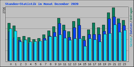 Stunden-Statistik im Monat Dezember 2020