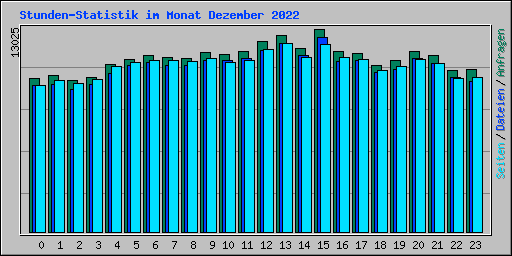 Stunden-Statistik im Monat Dezember 2022