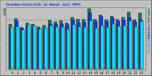 Stunden-Statistik im Monat Juli 2025