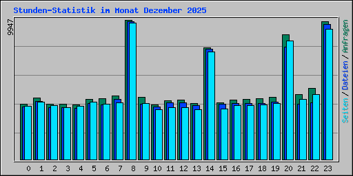 Stunden-Statistik im Monat Dezember 2025
